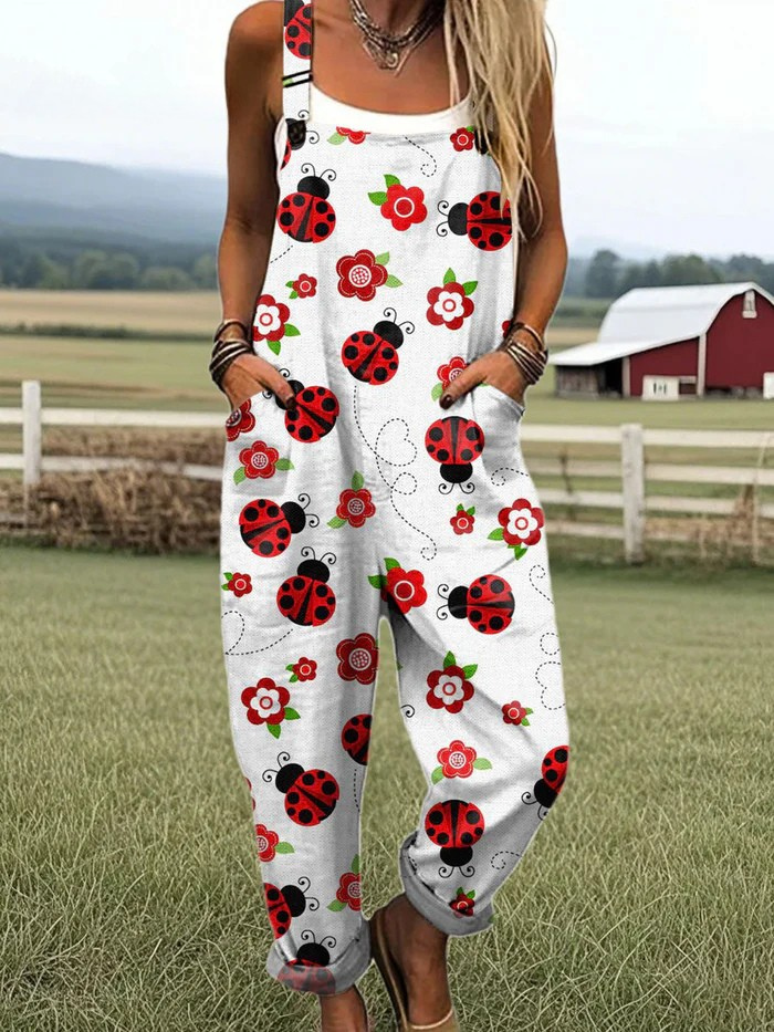 VIOLET | LADYBUG LANE JUMPSUIT