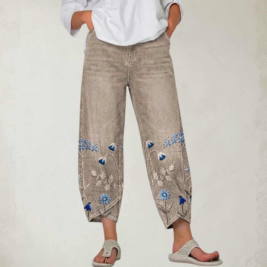 HATTIE | FLORAL PATTERN COMFORT PANTS