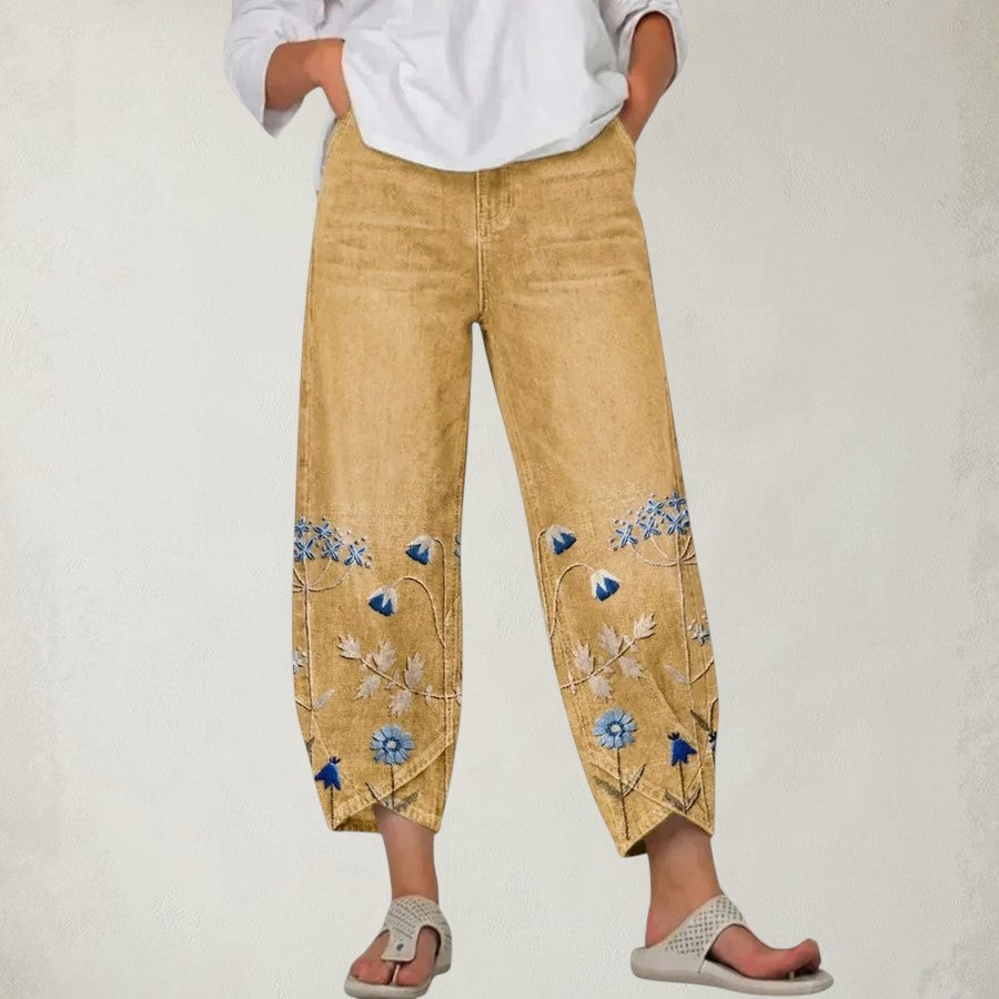 HATTIE | FLORAL PATTERN COMFORT PANTS