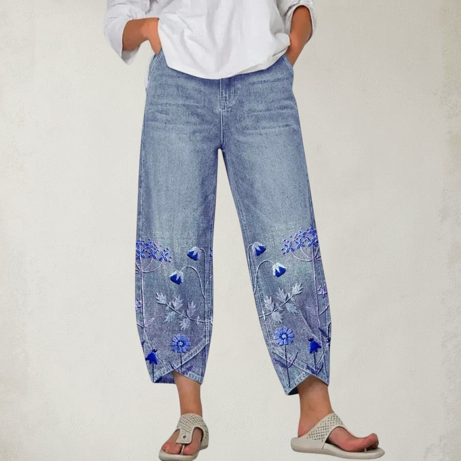 HATTIE | FLORAL PATTERN COMFORT PANTS