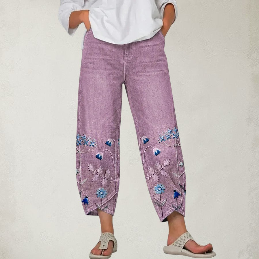 HATTIE | FLORAL PATTERN COMFORT PANTS
