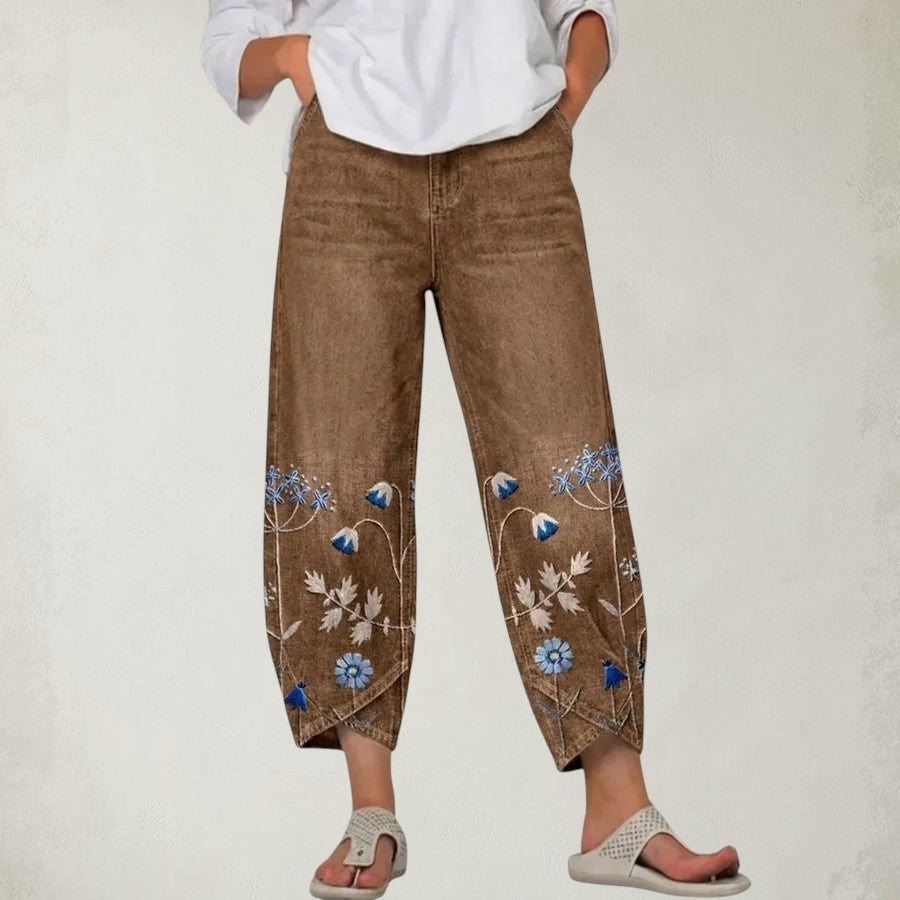 HATTIE | FLORAL PATTERN COMFORT PANTS