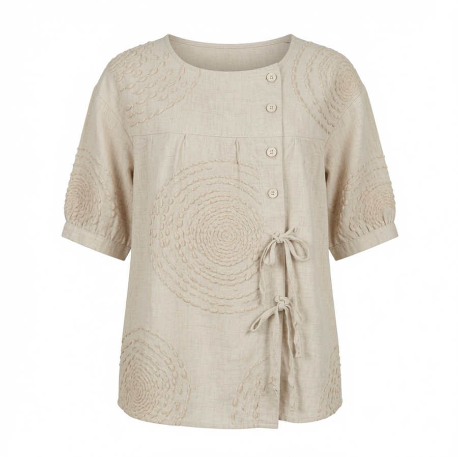 ALANA | EMBROIDERED CASUAL TOP