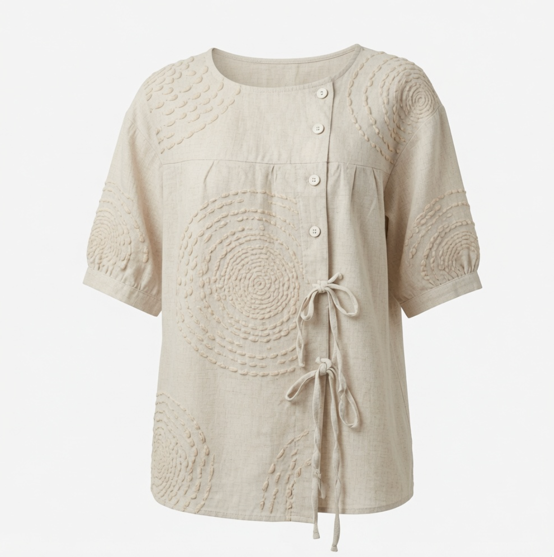 ALANA | EMBROIDERED CASUAL TOP