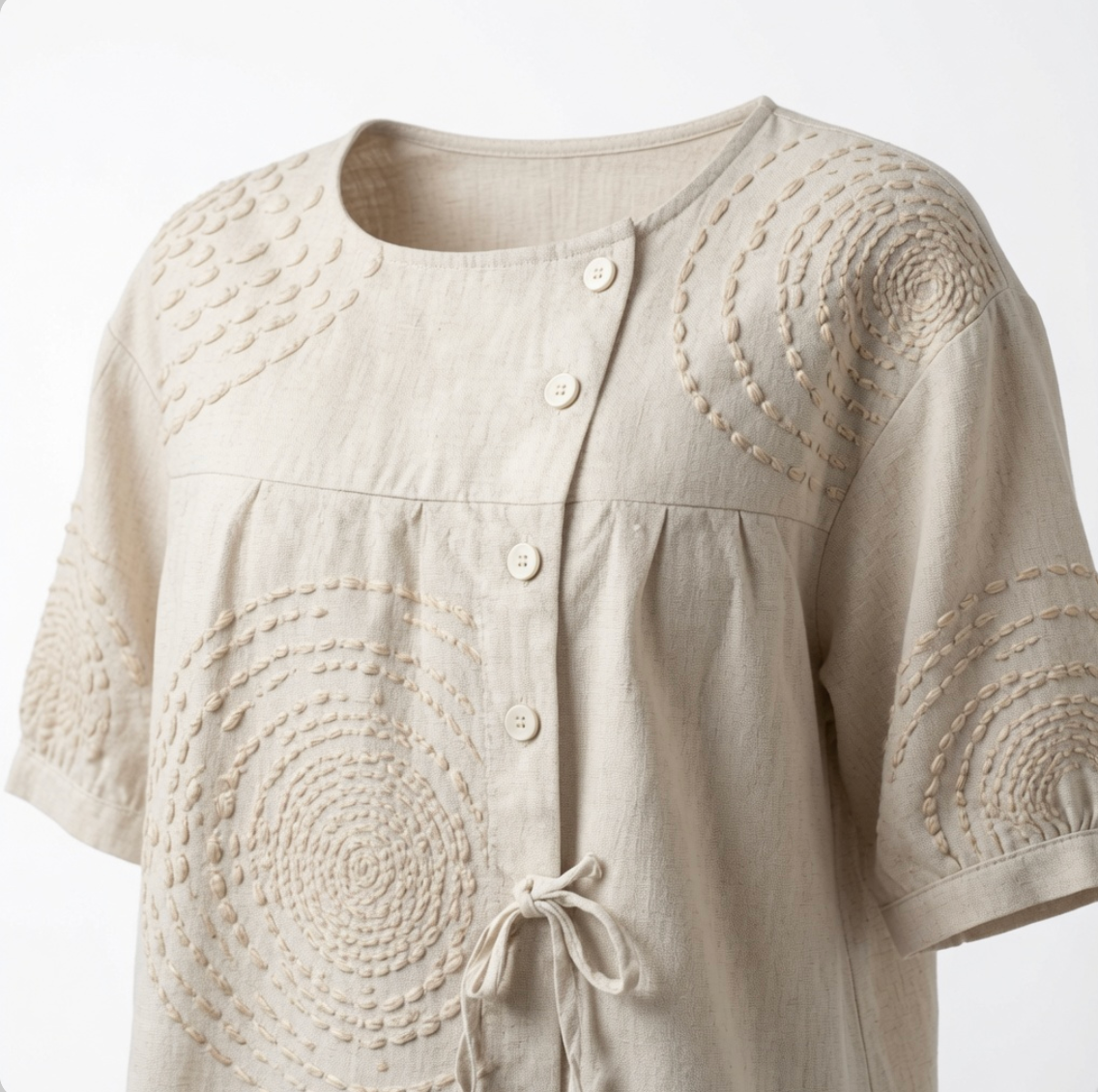 ALANA | EMBROIDERED CASUAL TOP
