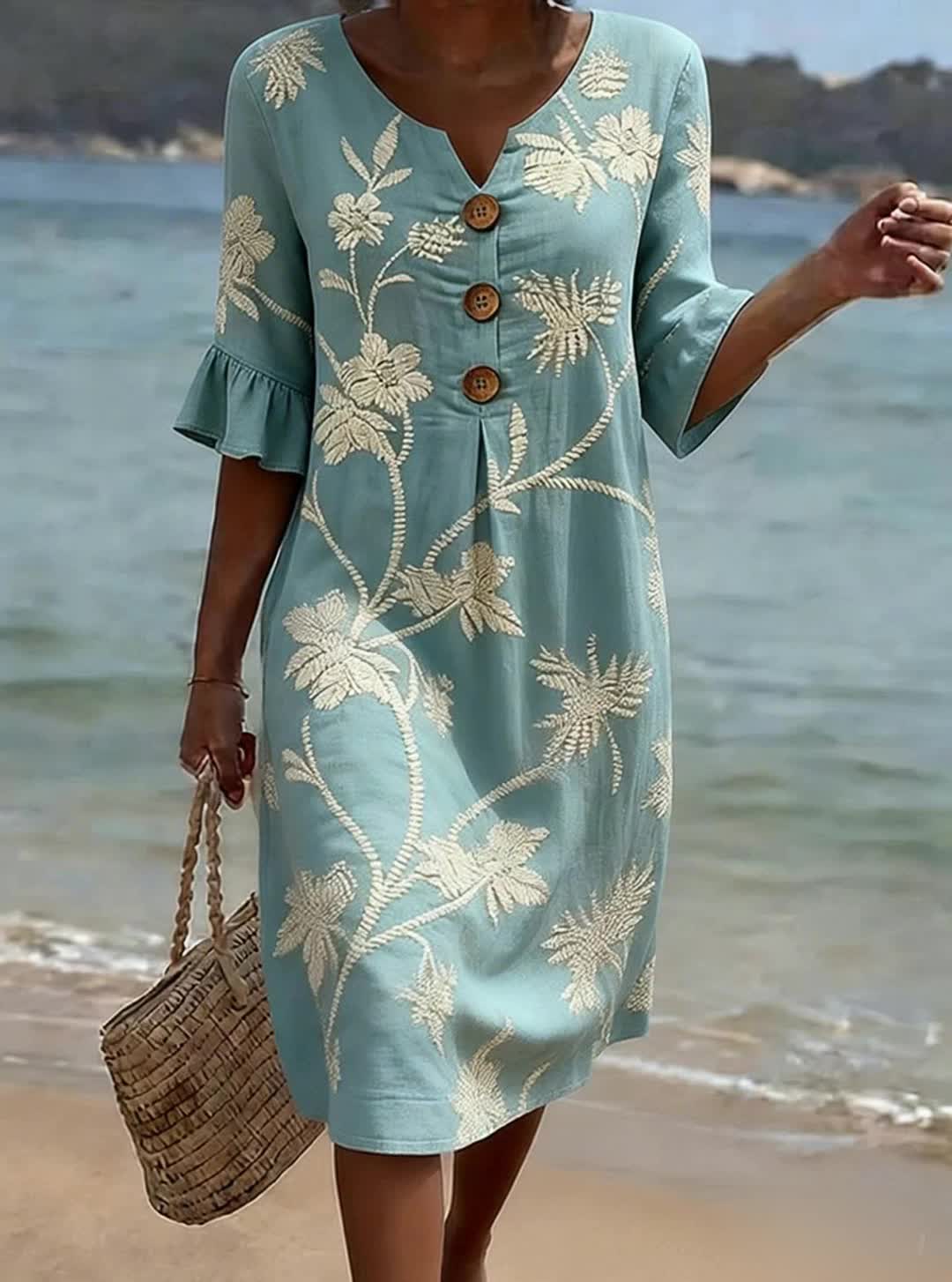 PHOEBE | WOMEN'S CASUAL FLORAL PRINT DRESS