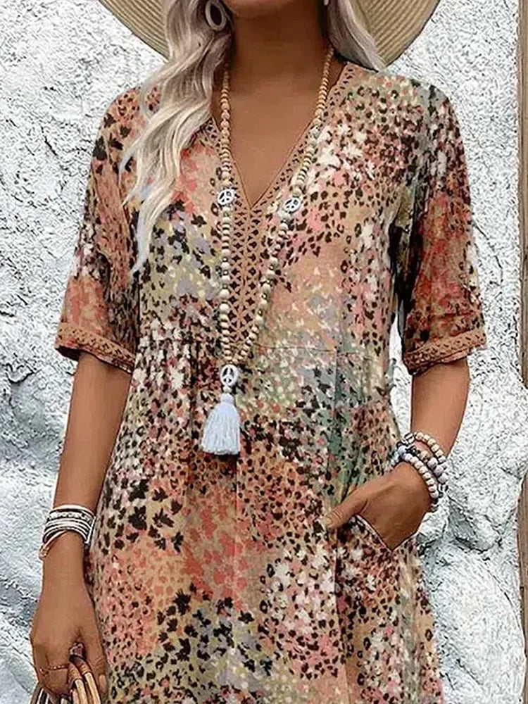 HARRIET | VIBRANT MID LENGTH DRESS