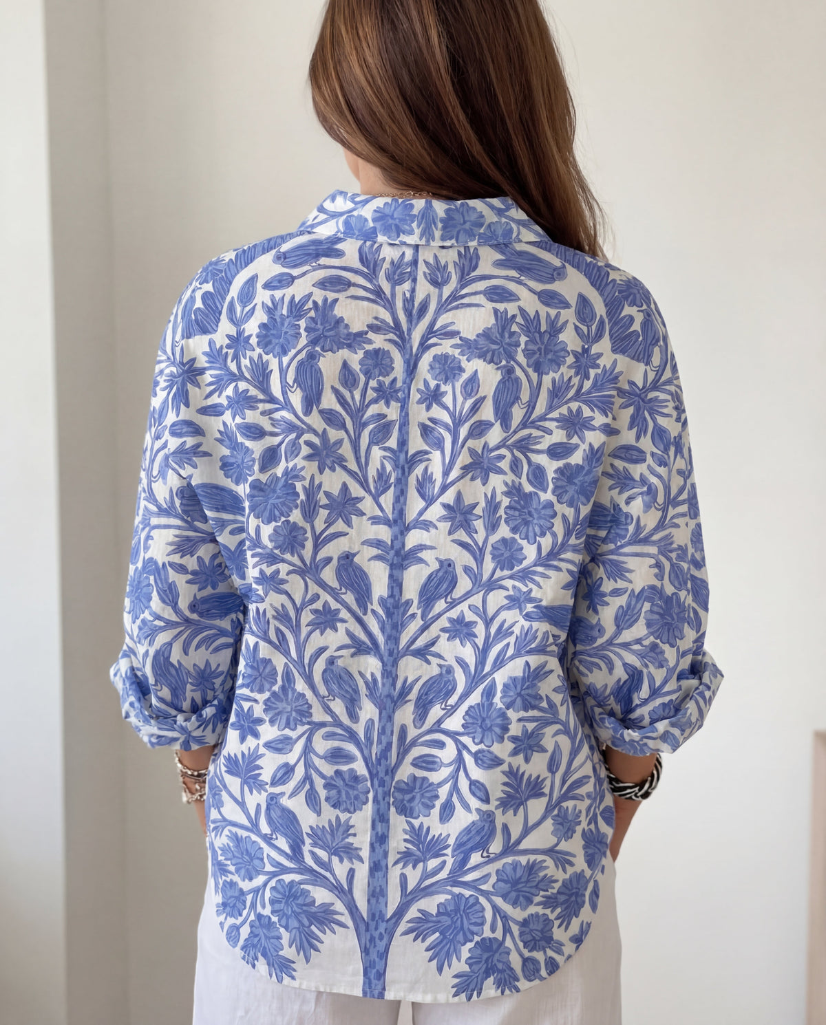 KAITLYN | BLUE GARDEN BLOUSE