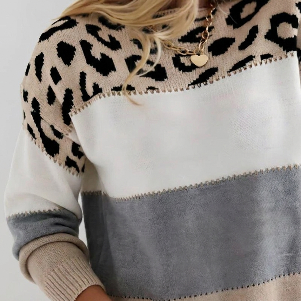 PAIGE | LEOPARD PRINT JUMPER
