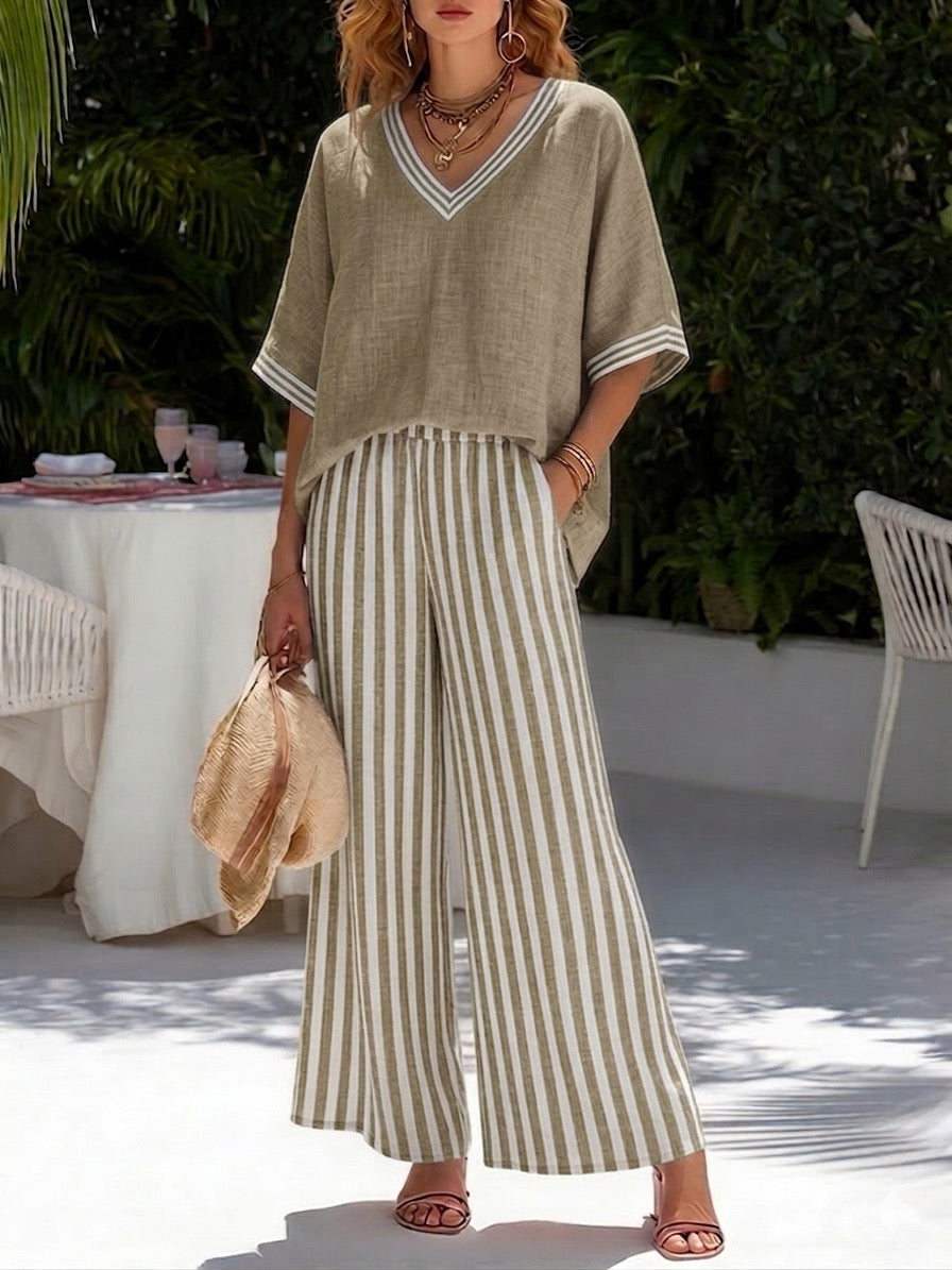 DELPHINE | LINEN TWO-PIECE SET