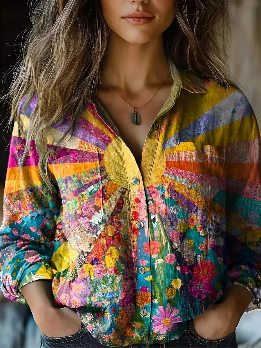 ASHLEE | LUMINOUS SUNFLOWER TOP
