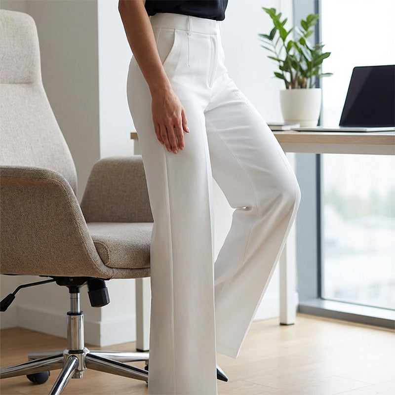 AINSLIE | HIGH-WAISTED WIDE-LEG TROUSERS