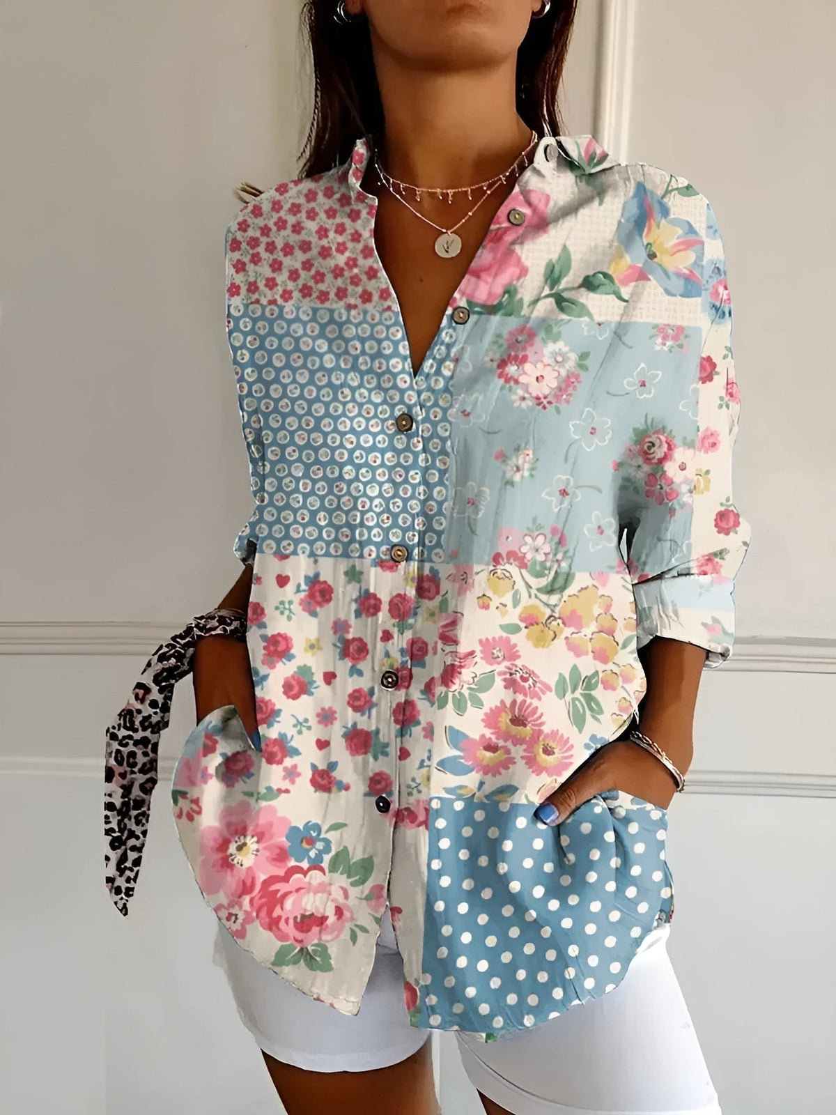 HAYLEY | FLORAL BREEZE BUTTON-UP SHIRT