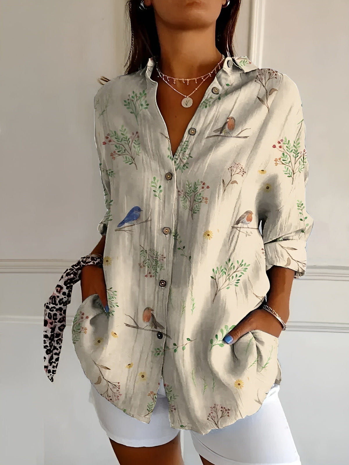 HAYLEY | FLORAL BREEZE BUTTON-UP SHIRT