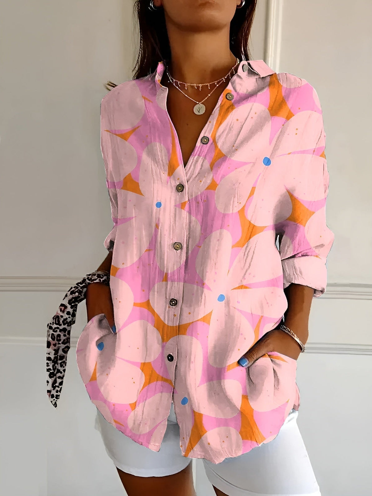HAYLEY | FLORAL BREEZE BUTTON-UP SHIRT