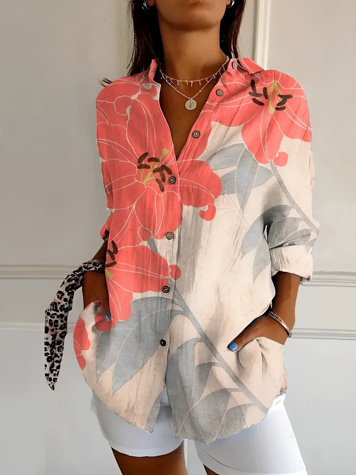 HAYLEY | FLORAL BREEZE BUTTON-UP SHIRT