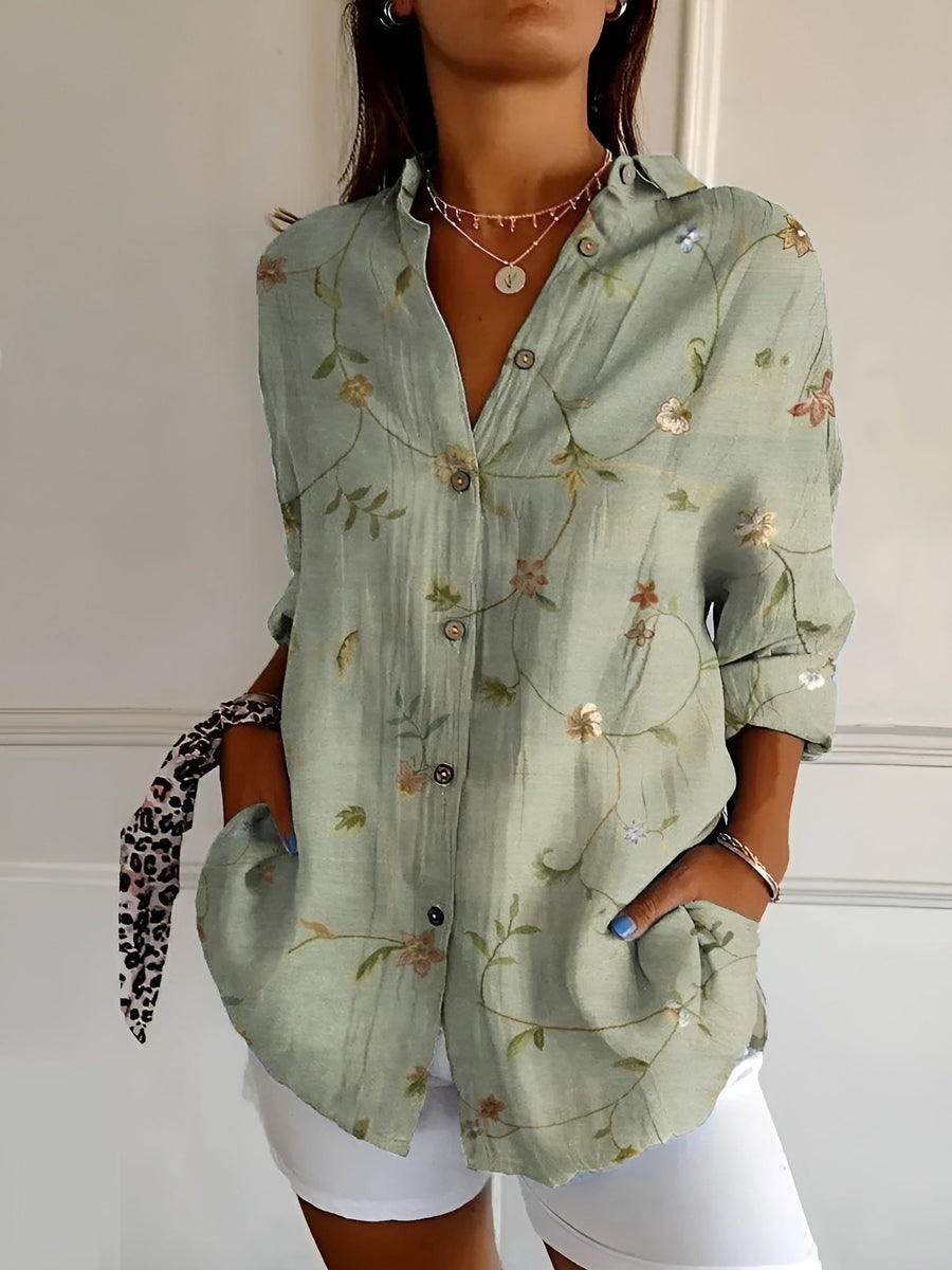 HAYLEY | FLORAL BREEZE BUTTON-UP SHIRT