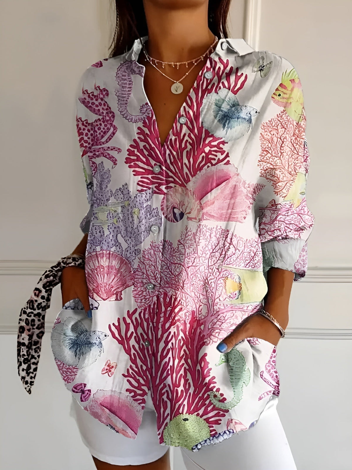 HAYLEY | FLORAL BREEZE BUTTON-UP SHIRT